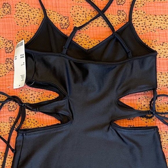 Sold UO Tidal Waves Side-Tie Cutout Mini Dress - Picture 8 of 13